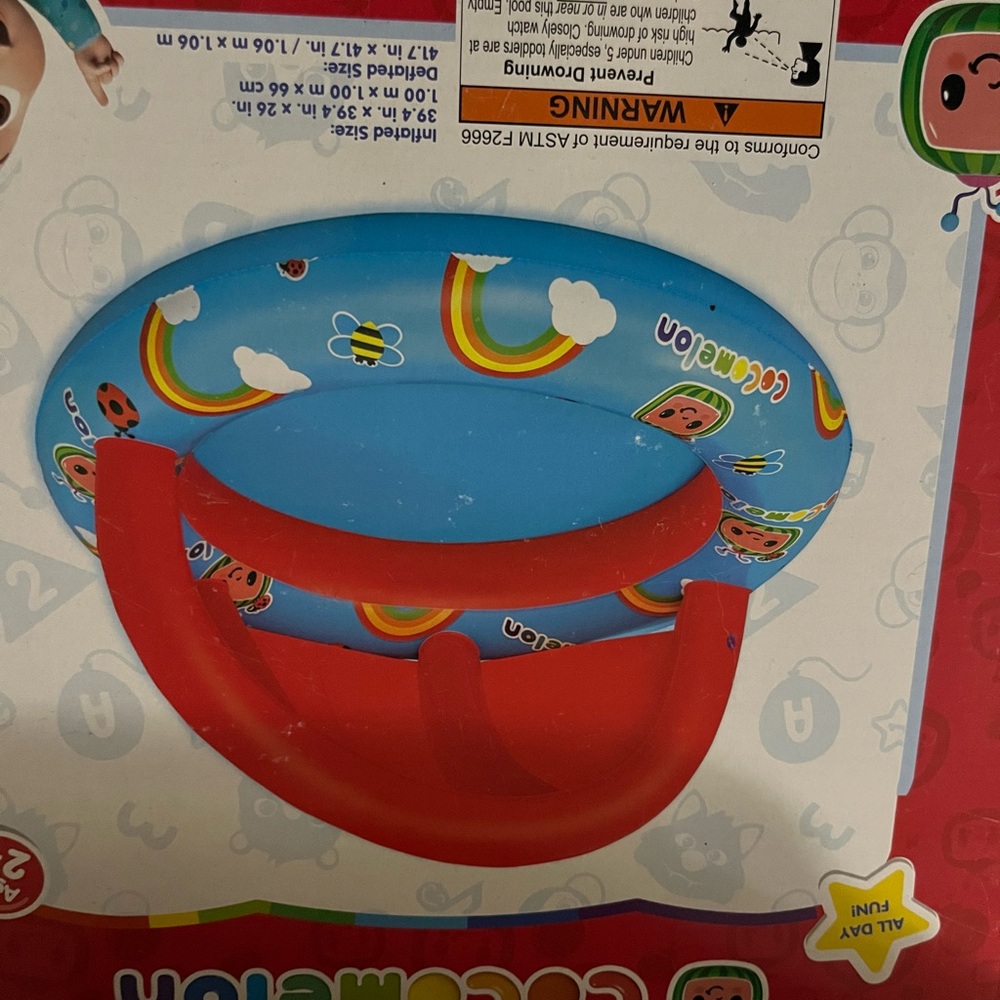 Cocomelon Blue and Red Kids Swim Ring